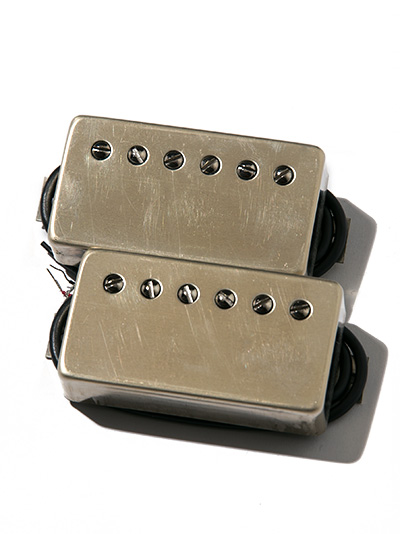 Bare Knuckle Pickups The Mule 6st Set Raw Nickel 4con Short-Leg Std-Space