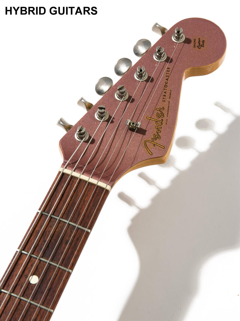 Fender Custom Shop 1960 Stratocaster Matching Head Burgundy Mist Metallic 5