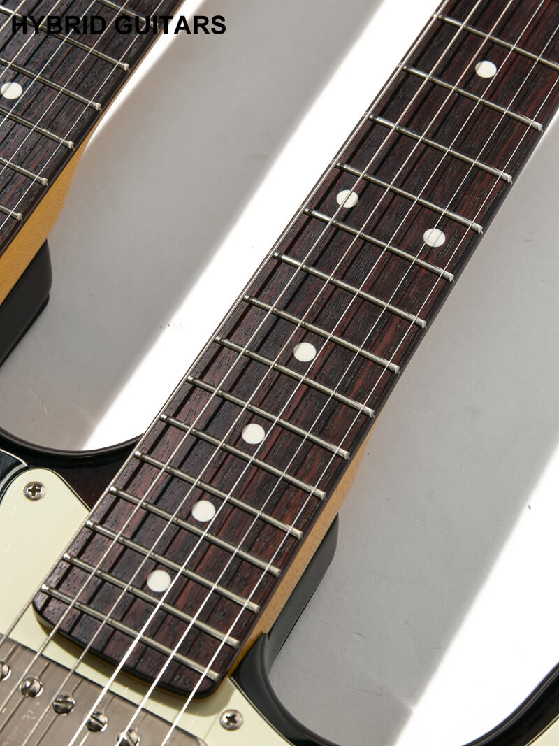 Vanzandt Double Neck Stratocaster 3-Tone Burst 14