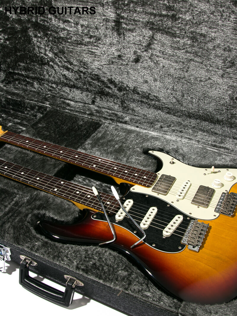 Vanzandt Double Neck Stratocaster 3-Tone Burst 15