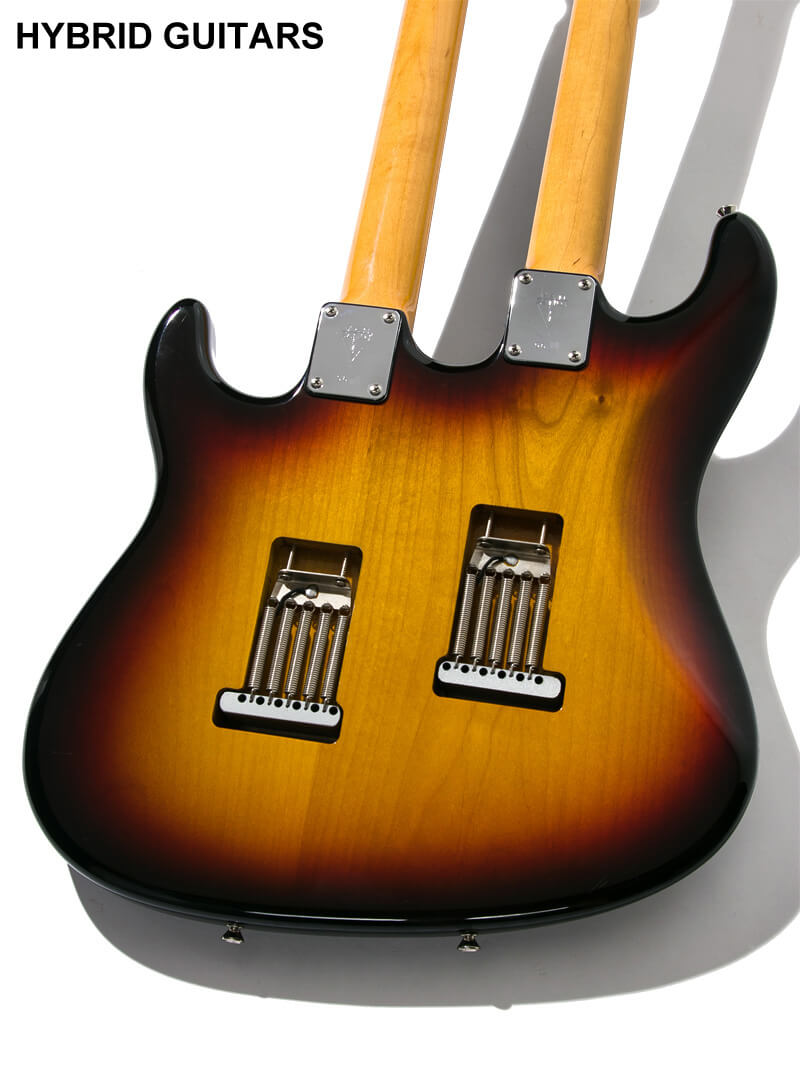 Vanzandt Double Neck Stratocaster 3-Tone Burst 4