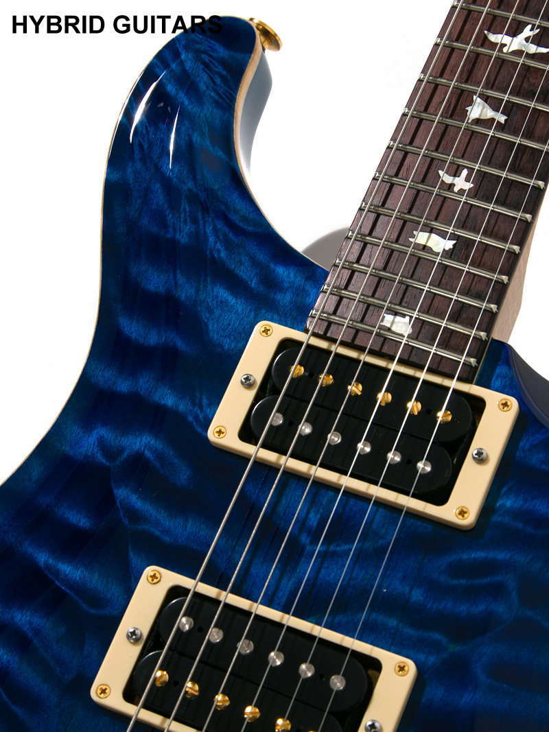 Paul Reed Smith(PRS) Wood Library Brazilian Rosewood(BZF) Custom 24 Swamp Ash Limited 10Top Quilt Aquamarine 11