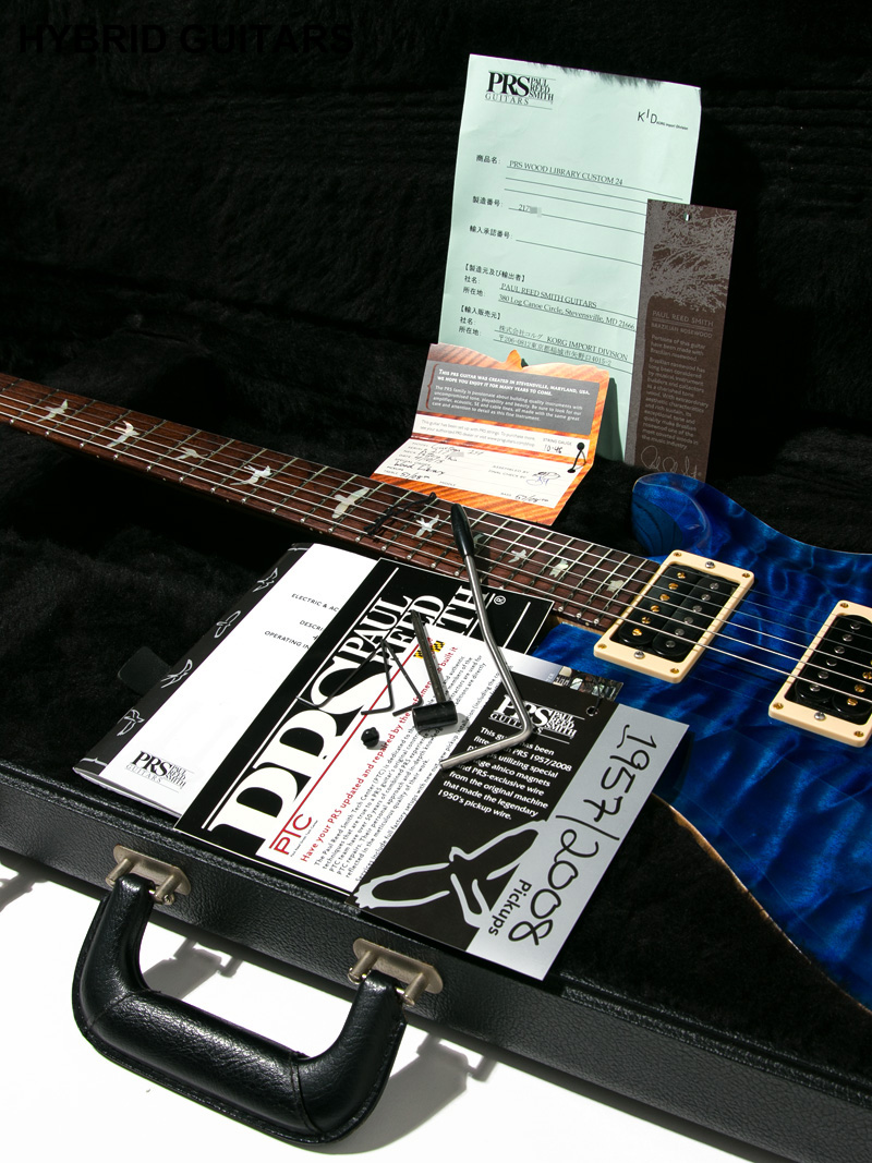 Paul Reed Smith(PRS) Wood Library Brazilian Rosewood(BZF) Custom 24 Swamp Ash Limited 10Top Quilt Aquamarine 16