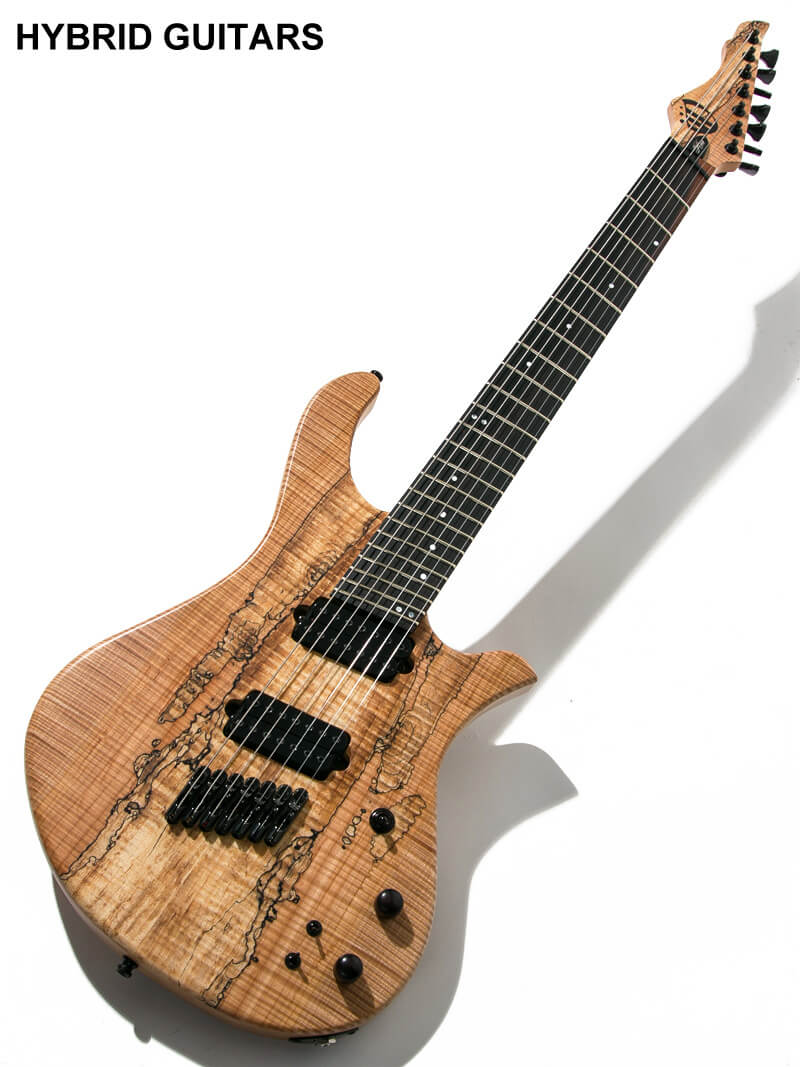 Overload Custom Guitars Rea7 Spalted Maple Natural 1