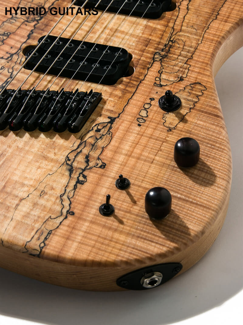 Overload Custom Guitars Rea7 Spalted Maple Natural 10
