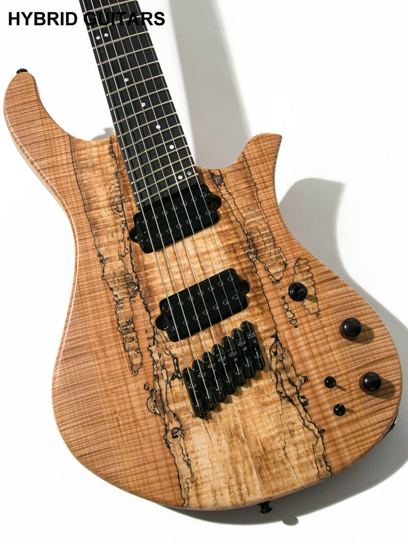 Overload Custom Guitars Rea7 Spalted Maple Natural 12