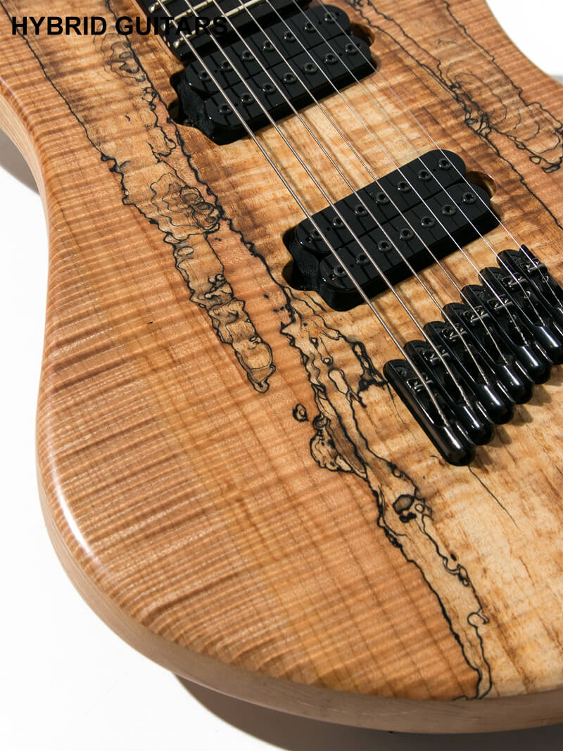 Overload Custom Guitars Rea7 Spalted Maple Natural 13