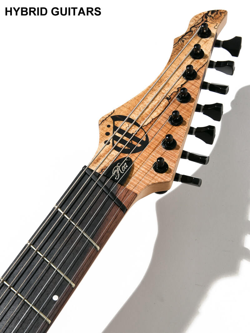 Overload Custom Guitars Rea7 Spalted Maple Natural 5