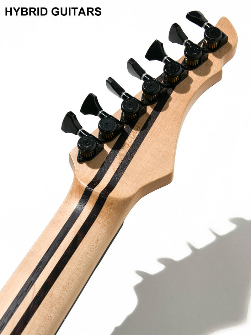 Overload Custom Guitars Rea7 Spalted Maple Natural 6