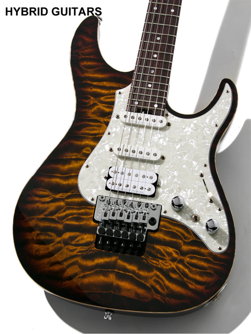 ESP Snapper CTM-24 FRT Tiger Eye Burst 3