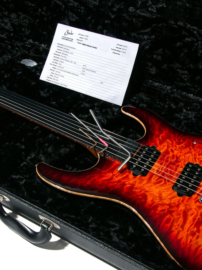 Suhr Andy Wood Modern Dark Inferno Burst 15