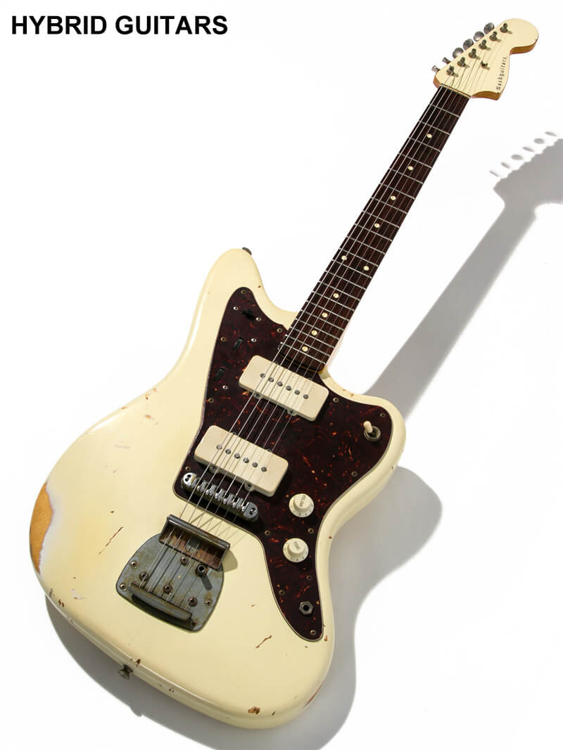 Nash Guitars Jazzmaster JM63 Matching Head Olympic White 1