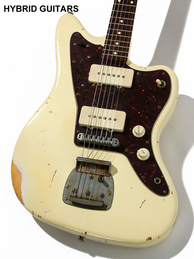 Nash Guitars Jazzmaster JM63 Matching Head Olympic White 3