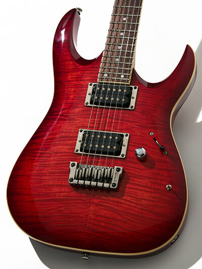 Ibanez RGA42FM Passive Mod TRB Transparent Red Burst