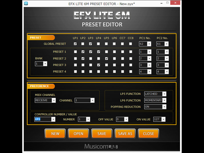 Musicom Lab EFX LITE 6M 5