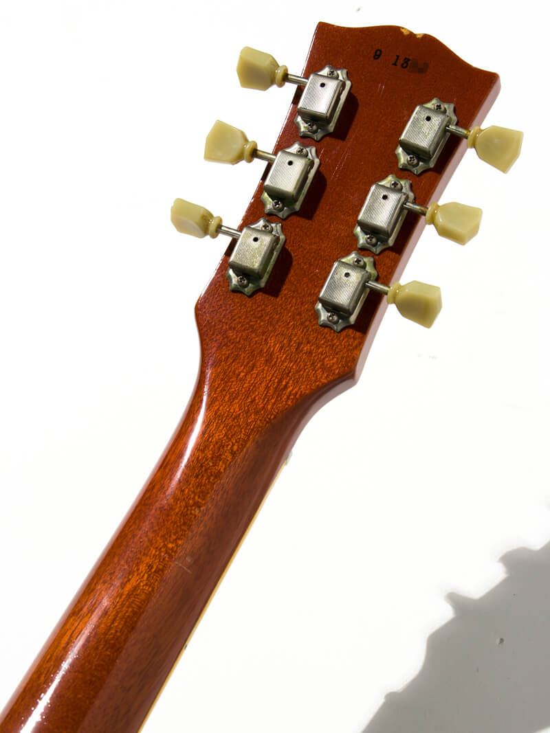 g7 Special 59 Les Paul Standard Type Jacaranda Lemon Burst with Bare Knuckle PG-Blues ヘッド裏面