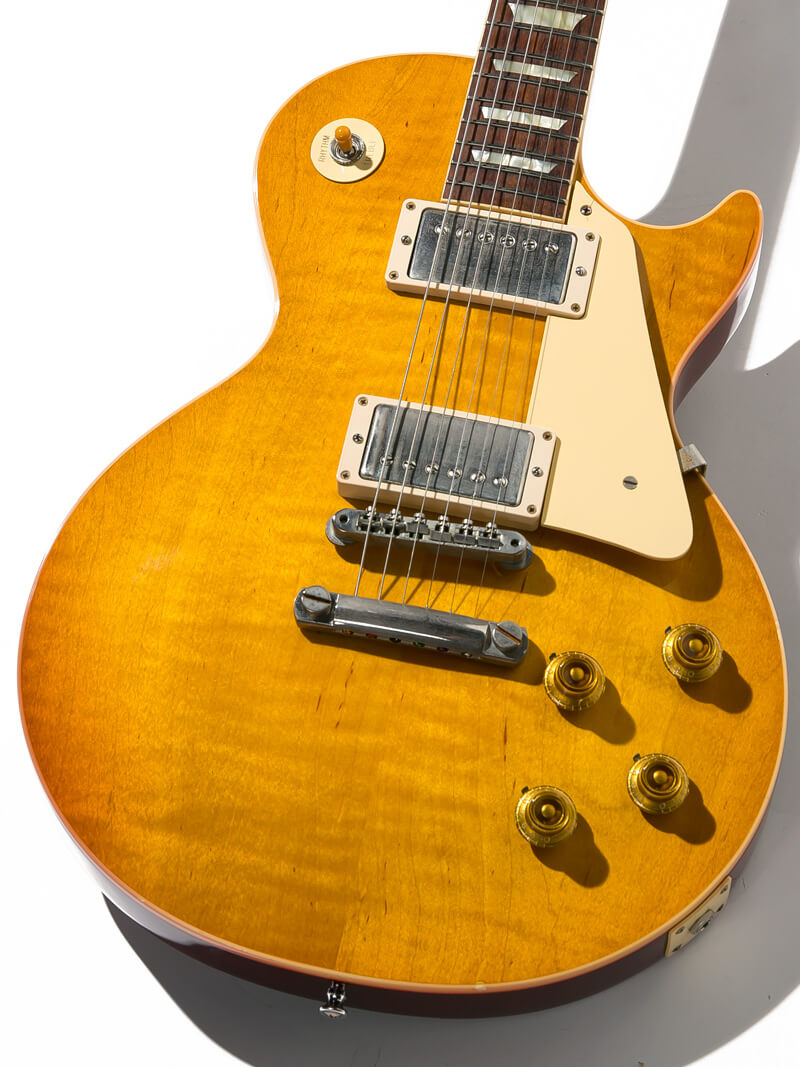 Gibson Custom Shop Historic Collection 1958 Les Paul Standard VOS Honey Burst ボディー正面