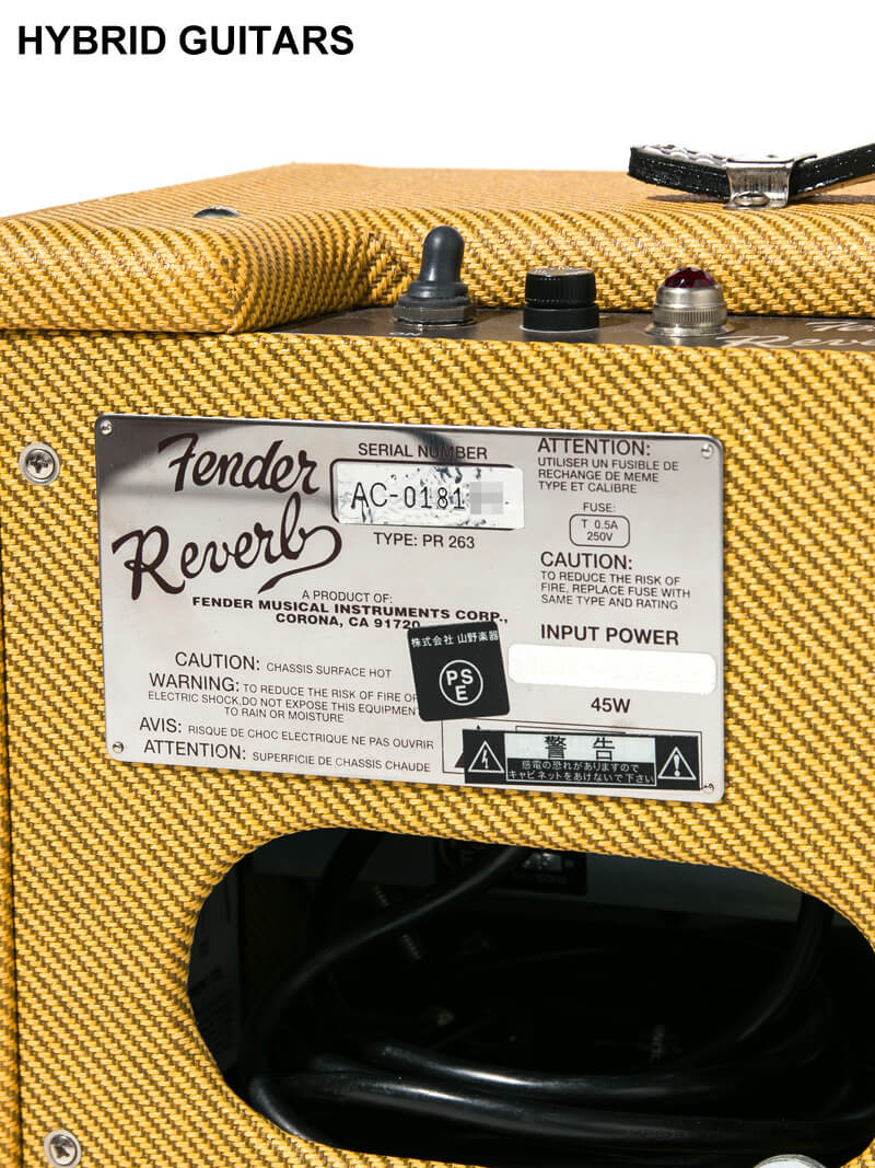 Fender 63 Reverb Unit Tweed Reissue 4
