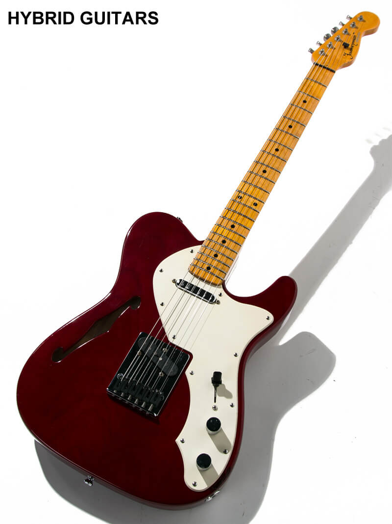 Journeyman Guitar Custom Order Telecaster Thinline Trans Red 1