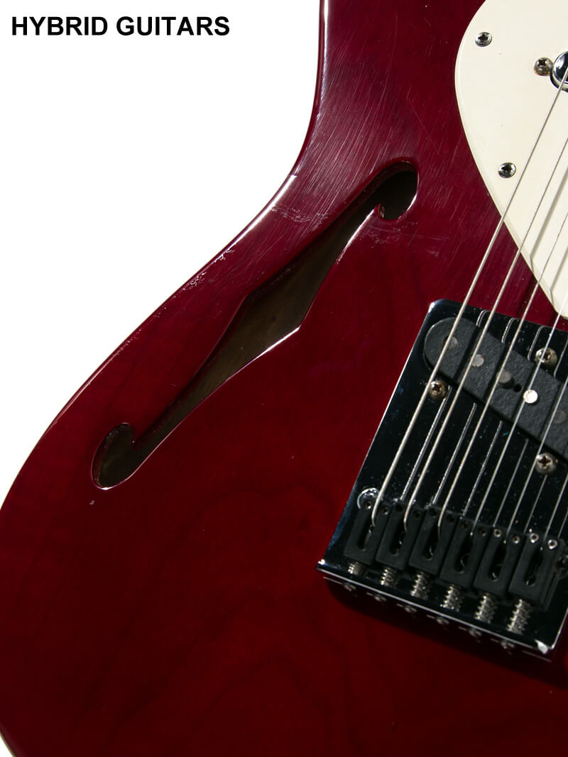 Journeyman Guitar Custom Order Telecaster Thinline Trans Red 11