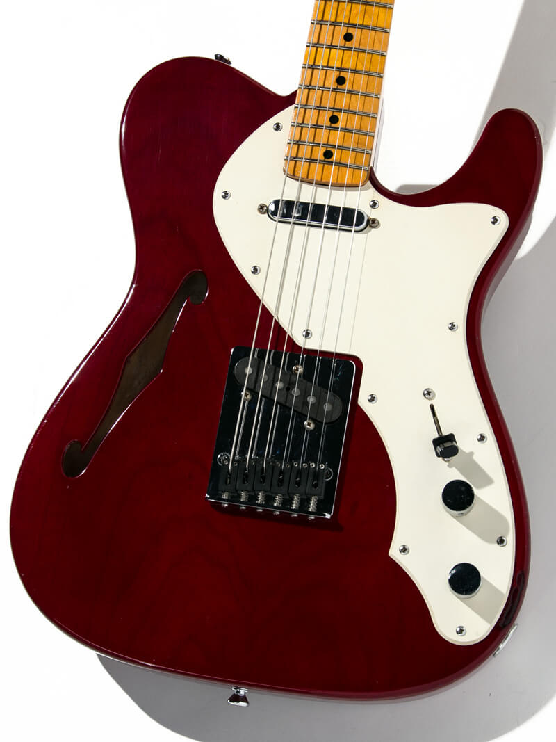 Journeyman Guitar Custom Order Telecaster Thinline Trans Red 3