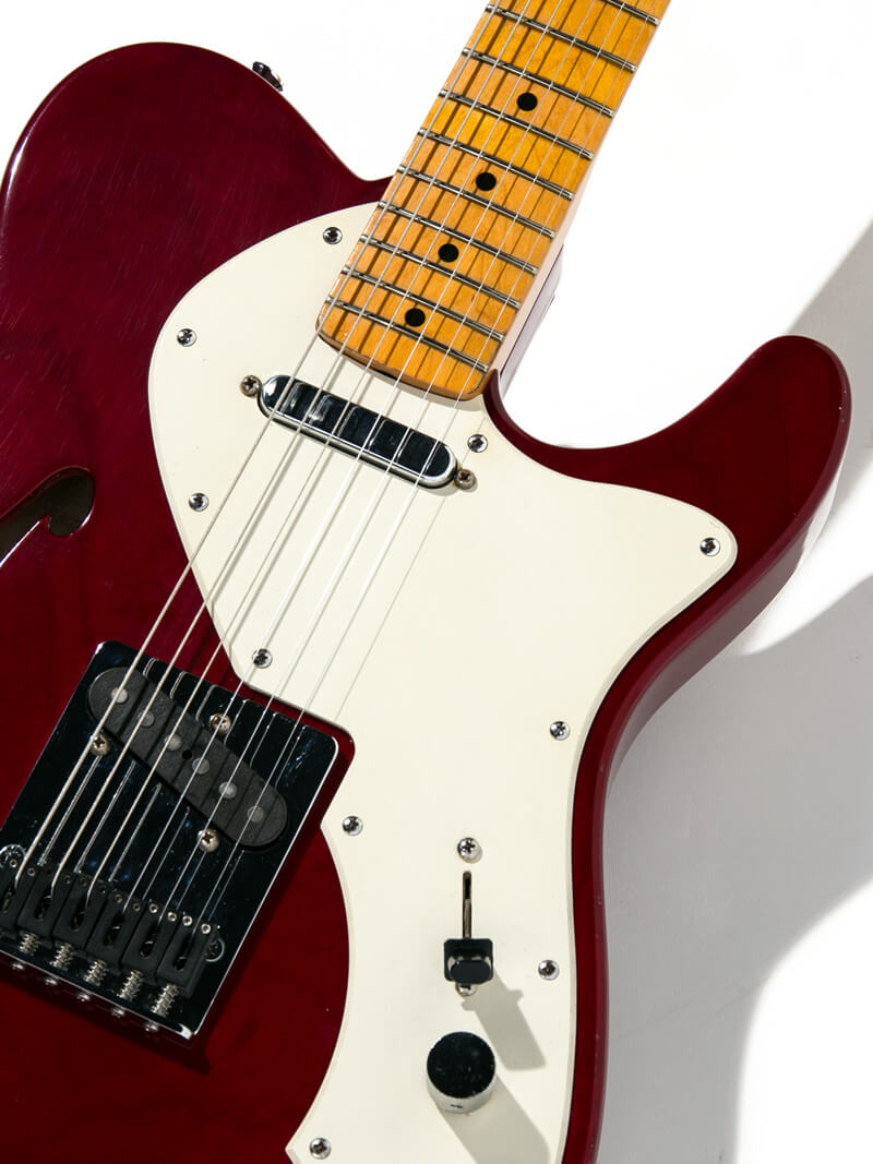 Journeyman Guitar Custom Order Telecaster Thinline Trans Red 9