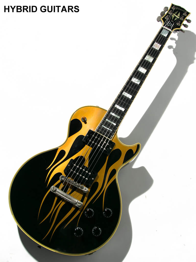 Gibson Custom Shop 1957 Les Paul Custom Ebony Gold Flame 1