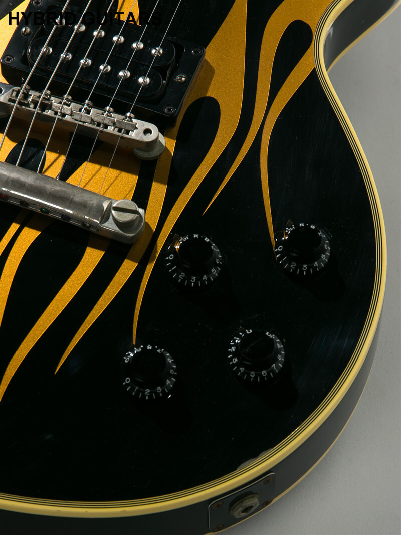 Gibson Custom Shop 1957 Les Paul Custom Ebony Gold Flame 10