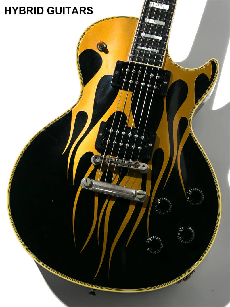 Gibson Custom Shop 1957 Les Paul Custom Ebony Gold Flame 3