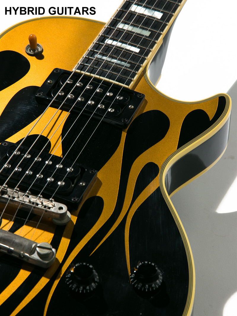 Gibson Custom Shop 1957 Les Paul Custom Ebony Gold Flame 9