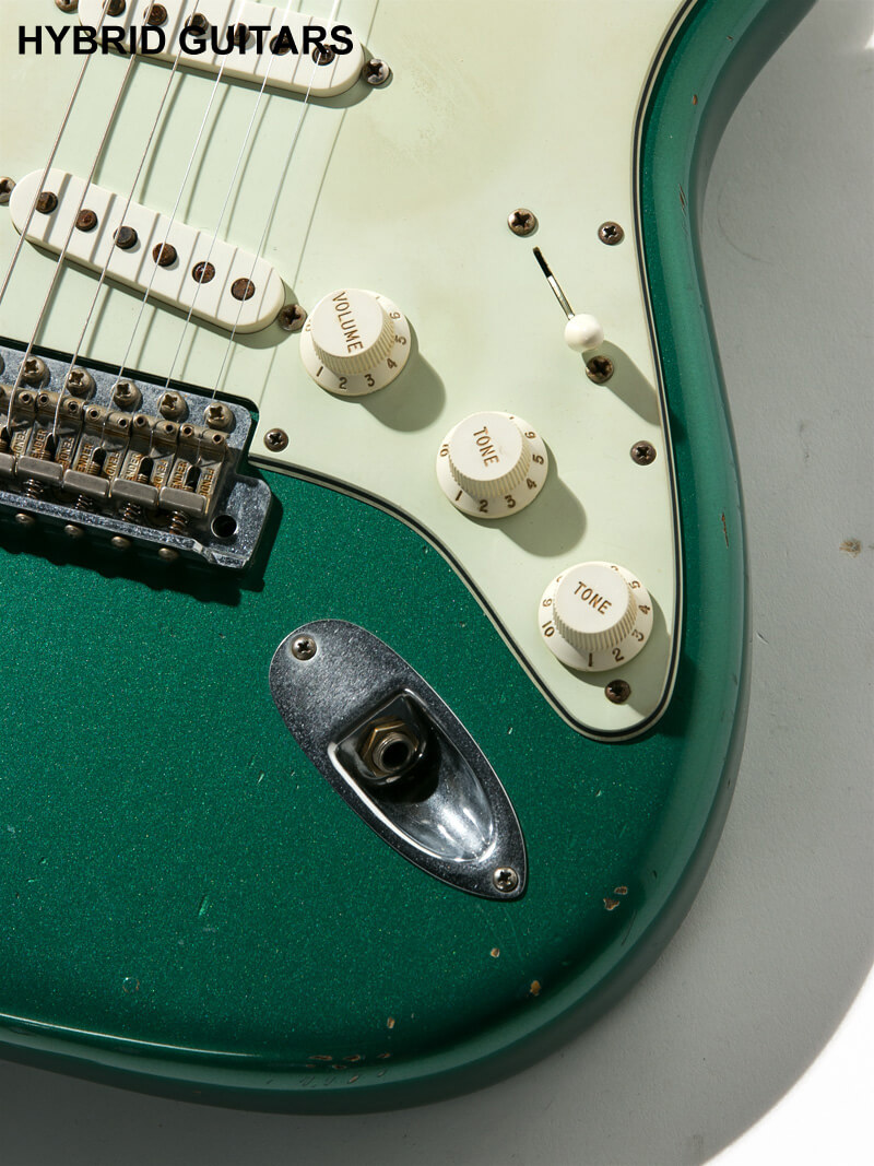 Fender Custom Shop MBS 1960 Stratocaster Relic Brazilian Rosewood(BZF) Relic  Sherwood Green Metallic Master Built by Chris Fleming 10