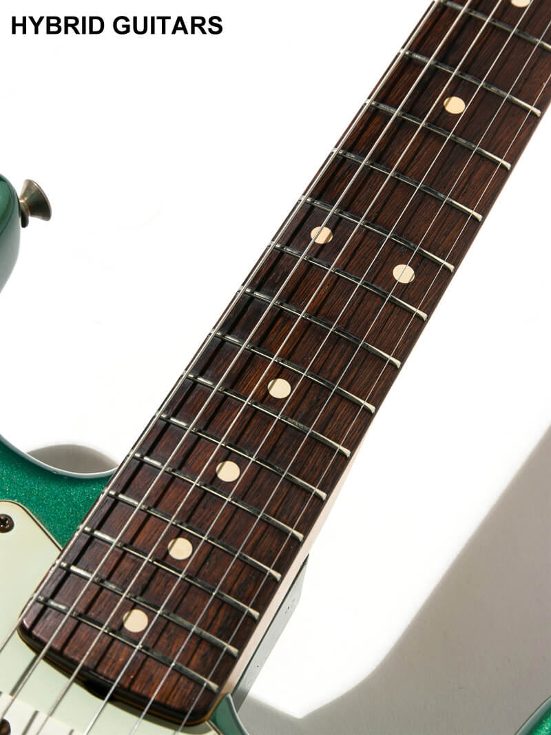 Fender Custom Shop MBS 1960 Stratocaster Relic Brazilian Rosewood(BZF) Relic  Sherwood Green Metallic Master Built by Chris Fleming 15