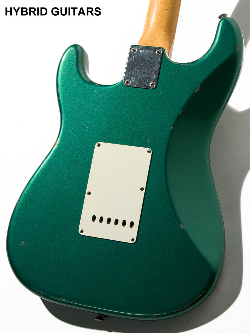 Fender Custom Shop MBS 1960 Stratocaster Relic Brazilian Rosewood(BZF) Relic  Sherwood Green Metallic Master Built by Chris Fleming 4