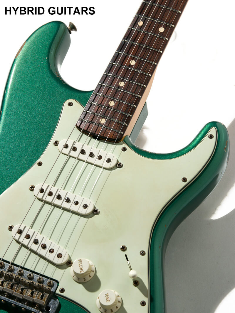 Fender Custom Shop MBS 1960 Stratocaster Relic Brazilian Rosewood(BZF) Relic  Sherwood Green Metallic Master Built by Chris Fleming 9