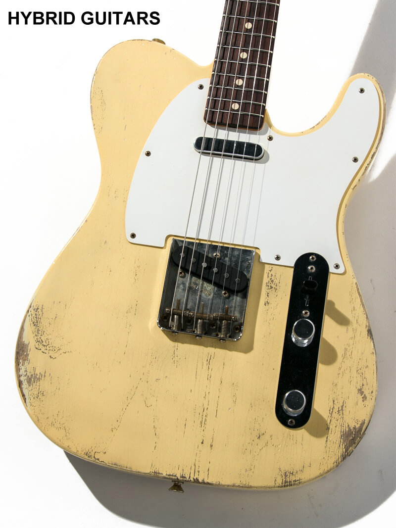Fender Custom Shop MBS 1960 Telecaster Josefina Campos PU Relic Robben Ford White Blonde By Greg Fessler 3