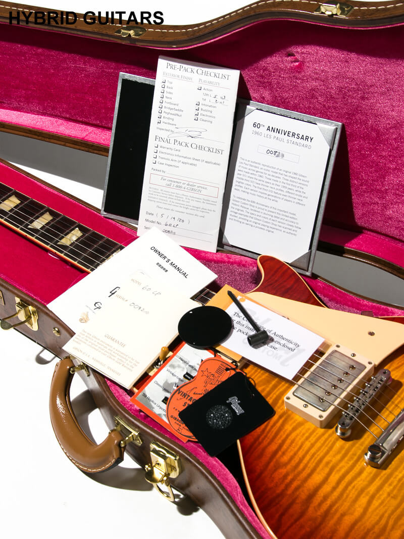 Gibson Custom Shop 60th Anniversary 1960 Les Paul Standard Reissue V3 VOS Wide Tomato Burst 13
