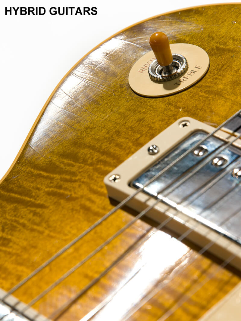 Gibson Custom Shop Murphy Lab 1959 Les Paul Standard Light Aged Green Lemon Fade 13