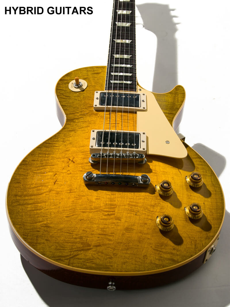 Gibson Custom Shop Murphy Lab 1959 Les Paul Standard Light Aged Green Lemon Fade 14