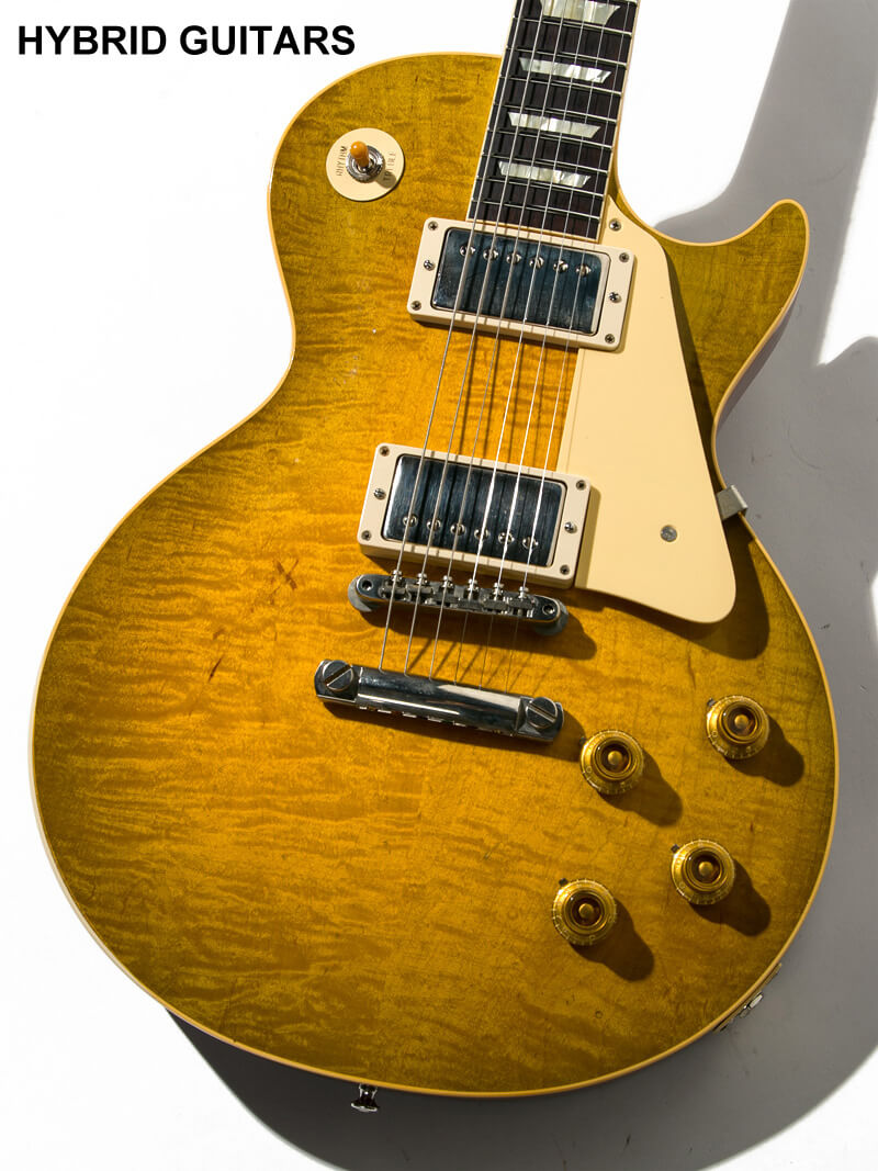 Gibson Custom Shop Murphy Lab 1959 Les Paul Standard Light Aged Green Lemon Fade 3