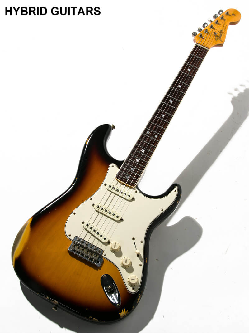 Fender Custom Shop 2019 Event Limited Edition Biding Neck 1965 Stratocaster Heavy Relic Super Faded Aged 3TSB 1