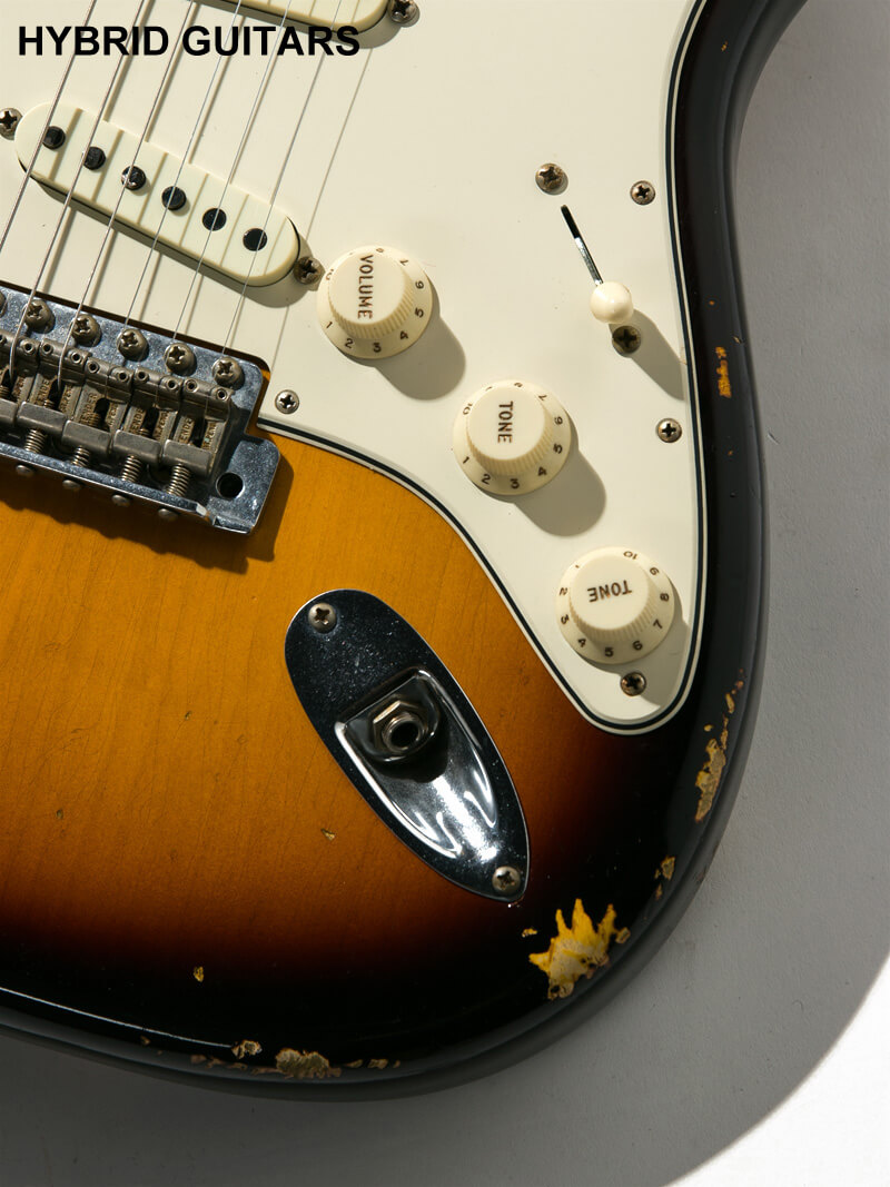 Fender Custom Shop 2019 Event Limited Edition Biding Neck 1965 Stratocaster Heavy Relic Super Faded Aged 3TSB 10