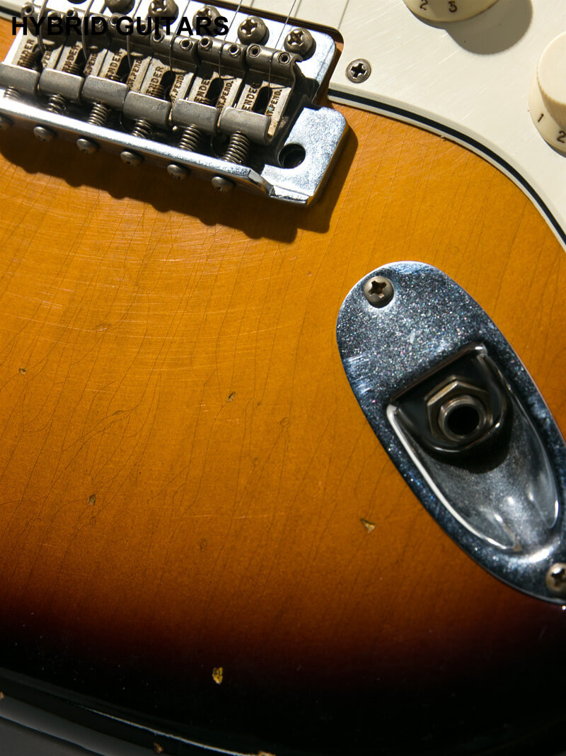 Fender Custom Shop 2019 Event Limited Edition Biding Neck 1965 Stratocaster Heavy Relic Super Faded Aged 3TSB 11