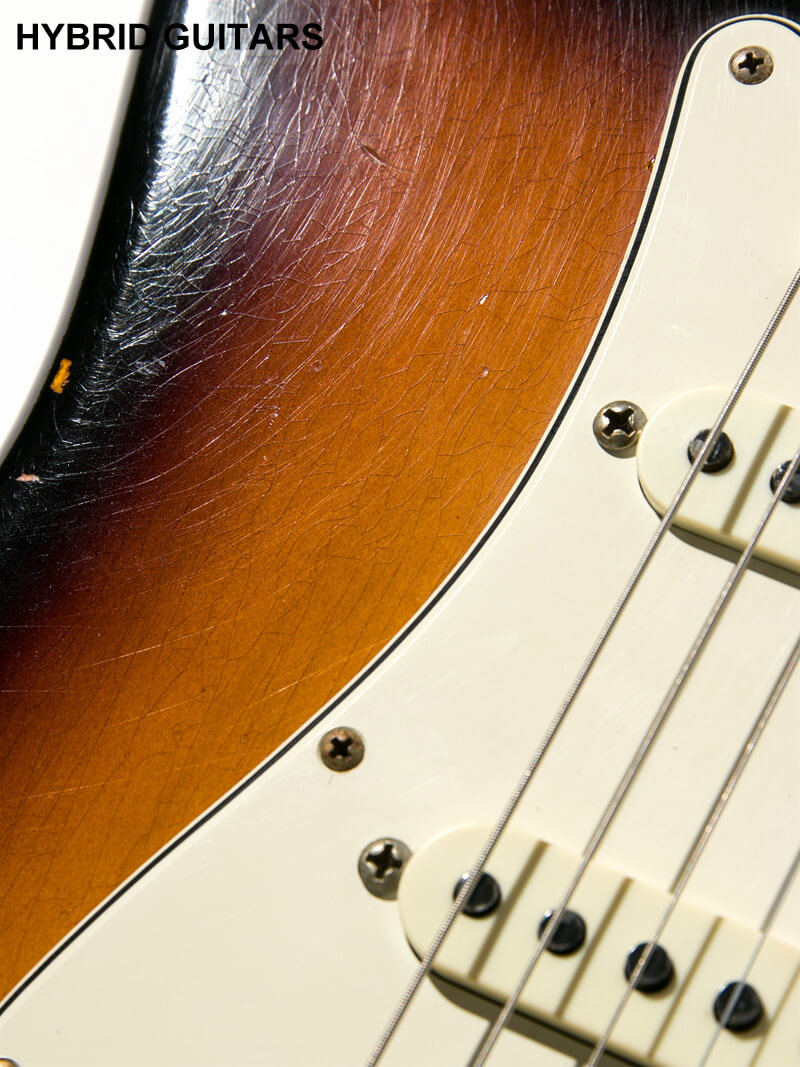Fender Custom Shop 2019 Event Limited Edition Biding Neck 1965 Stratocaster Heavy Relic Super Faded Aged 3TSB 12