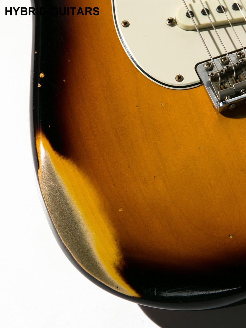 Fender Custom Shop 2019 Event Limited Edition Biding Neck 1965 Stratocaster Heavy Relic Super Faded Aged 3TSB 13