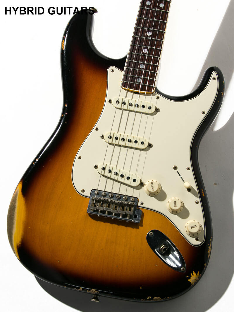 Fender Custom Shop 2019 Event Limited Edition Biding Neck 1965 Stratocaster Heavy Relic Super Faded Aged 3TSB 3