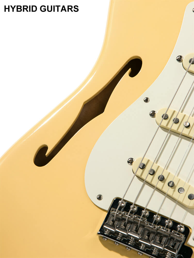 Fender Eric Johnson Stratocaster Thinline Vintage White 11