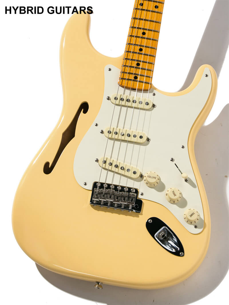 Fender Eric Johnson Stratocaster Thinline Vintage White 3