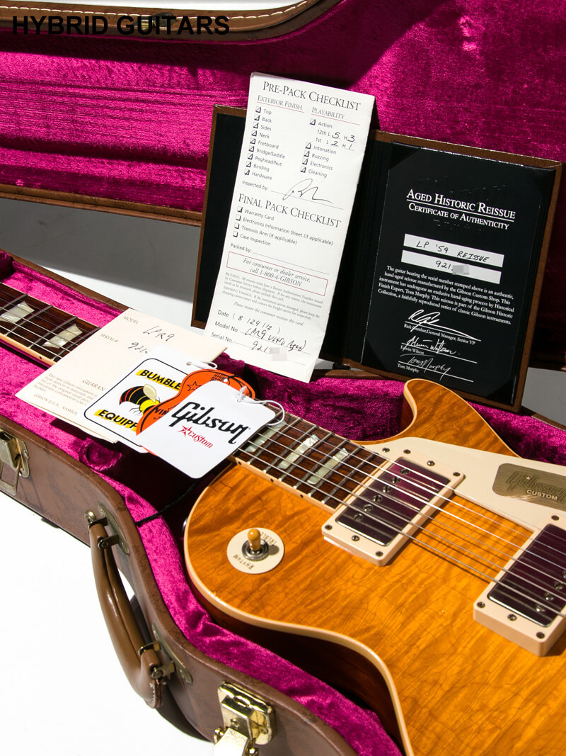 Gibson Custom Shop Historic Collection 1959 Les Paul Reissue Tom Murphy Ultra Aged Lemon Burst 18