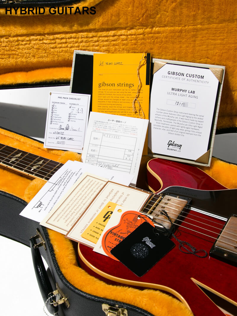 Gibson Custom Shop PSL Murphy Lab 1964 Trini Lopez Standard Bigsby 60s Cherry Ultra Light Aged 18