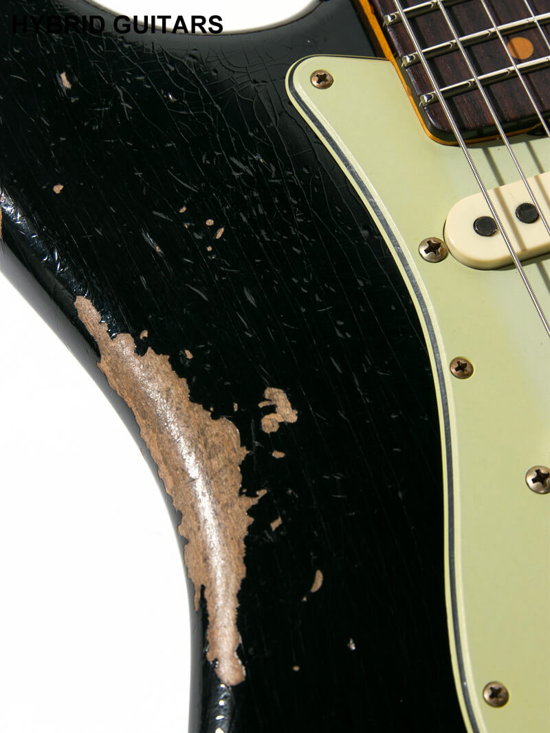 Fender Custom Shop 1960 Stratocaster Hand Wound TX-Special Heavy Relic Black 12